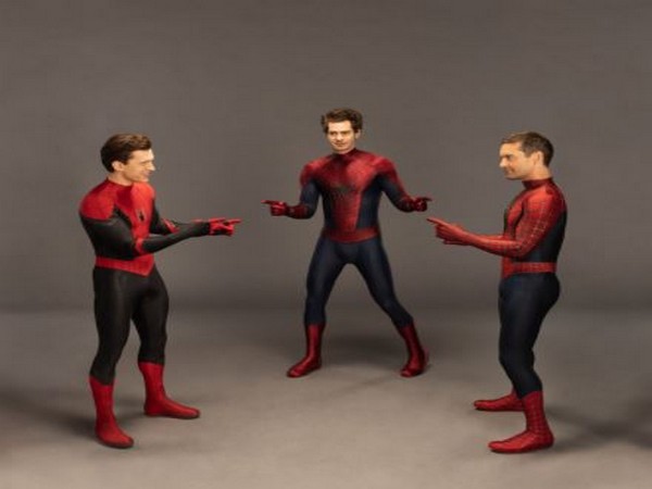 Tom Holland, Andrew Garfield, Tobey Maguire (Image source: Twitter)