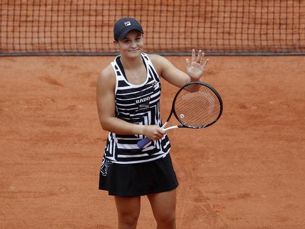 Australia's Ashleigh Barty in action