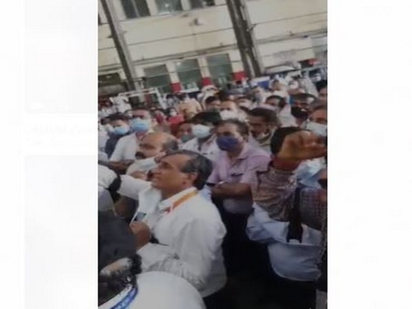 AIESL AMEs have threatened that protests will continue till all their demands are met. (photo/ANI)