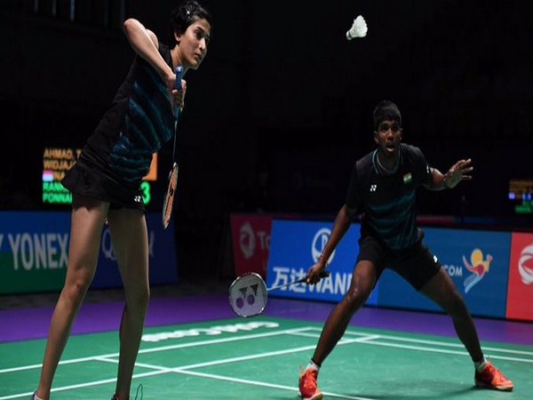 Indian mixed double pair Satwiksairaj Rankireddy and Ashwini Ponnappa(Photo/BAI Media Twitter)
