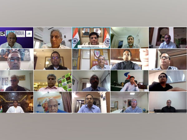 Visual of the meting chaired by Union Minister, Piyush Goyal (Photo/Twitter)