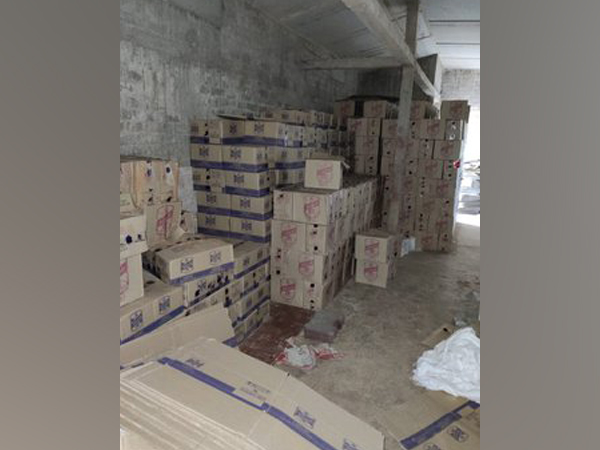 A visual of the consignement of IMFL seized in Assam. 