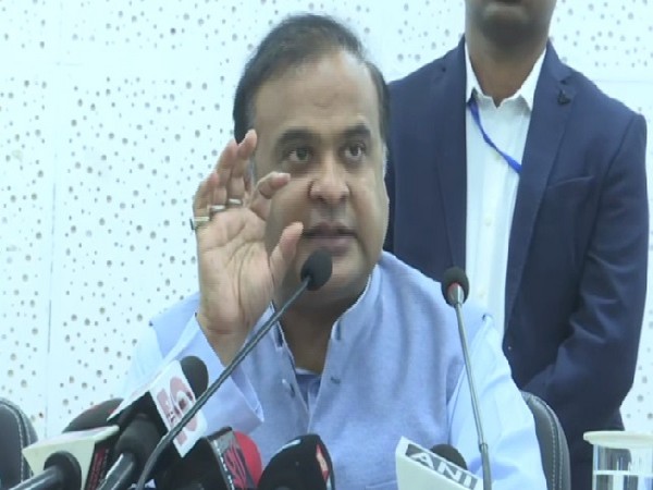 Assam Finance Minister Himanta Biswa Sarma speaking at a press conference in Guwahati on Saturday.