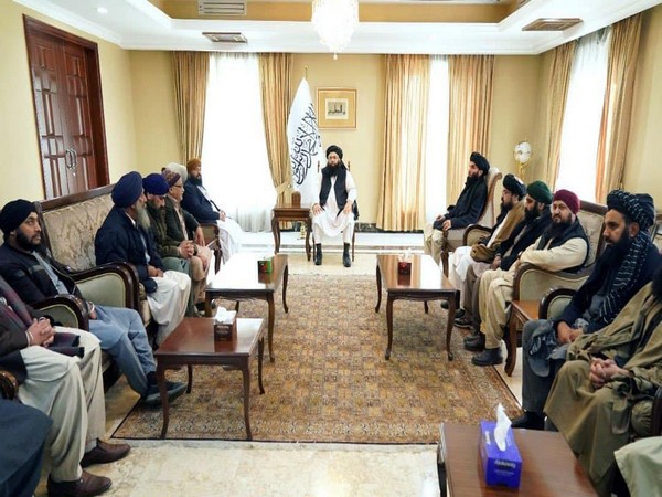 Top Taliban leader with Sikhs members in Afghanistan
