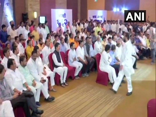 Congress-NCP-Shiv Sena MLAs at hotel Grand Hyatt in Mumbai on Monday