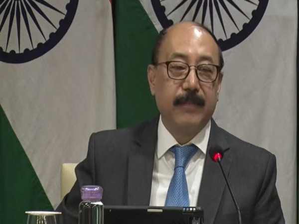 Foreign Secretary Harsh Vardhan Shringla during a press conference in New Delhi on Monday.