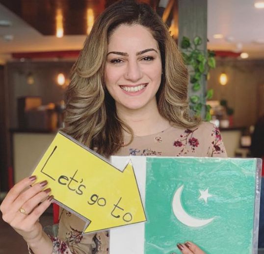 Canadian model Assma Galuta shared this picture on her Instagram account on Pakistan National Day