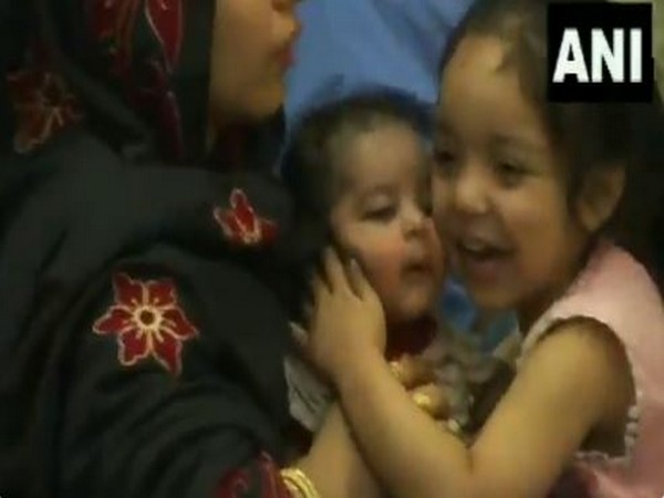 Joyous children seen at Hindon air force base in Ghaziabad (Photo/ANI)