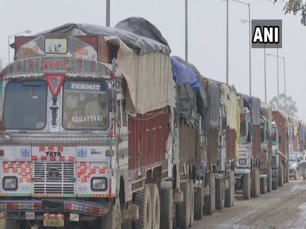 Visuals from Attari border shortly after New Delhi raised basic customs duty. (Photo/ANI)