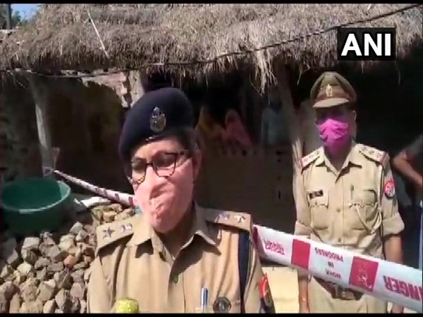 Suniti, SP Auraiya speaking to media on Thursday. (Photo/ANI)