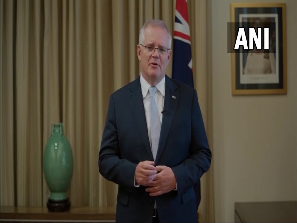 Australian Prime Minister Scott Morrison at Sydney Dialogue on Wednesday.