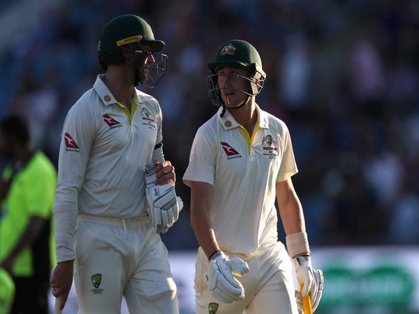 Australia were at the lead of 283 runs after the end of play on day two of the third Ashes test against England.