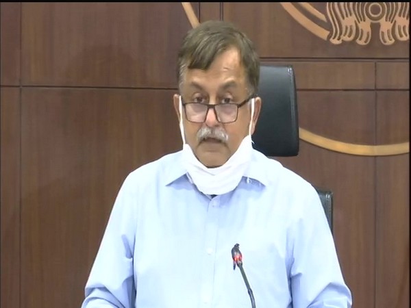 Uttar Pradesh Additional Chief Secretary (Home) Awanish K Awasthi addressing a press conference in Lucknow. Photo/ANI