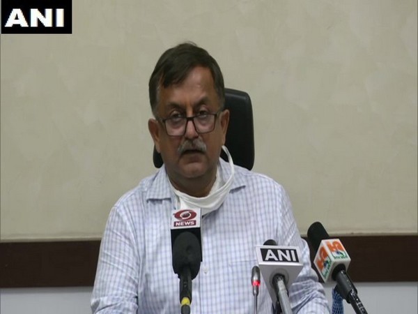 Awanish Awasthi, Uttar Pradesh Additional Chief Secretary, Home during a daily press briefing in Lucknow on Monday.