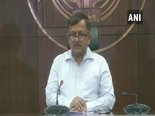 Uttar Pradesh Additional Chief Secretary Awanish Awasthi addressing a press conference in Lucknow on Tuesday. (Photo/ANI)