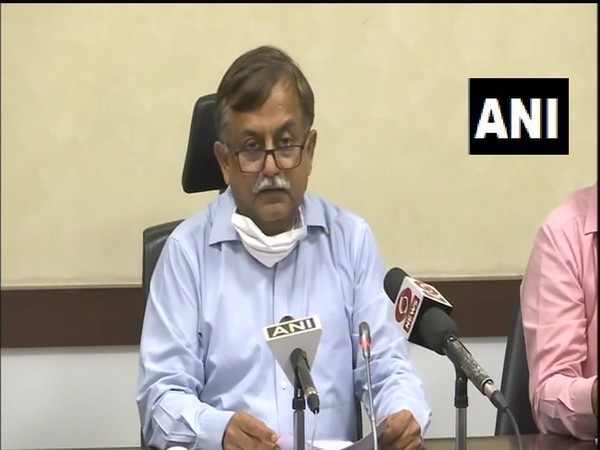Uttar Pradesh Additional Chief Secretary, Home, Awanish Awasthi addressing a press conference in Lucknow on Monday. Photo/ANI