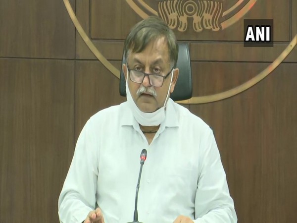 Awanish K Awasthi, Additional Chief Secretary, Home addressing a press conference in Lucknow on Thursday. Photo/ANI