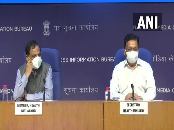 Visual of the press briefing by the Health Ministry (Photo/ANI)
