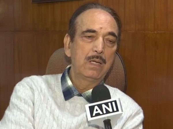 Ghulam Nabi Azad talking to ANI in New Delhi on Saturday