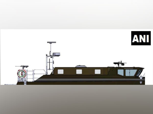 Design of the boat to be used by Army to patrol Pangong Lake in Eastern Ladakh. (Photo/ANI)