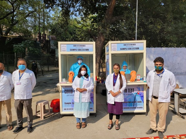 JITM Skills Pvt. Ltd. is offering RT-PCR based COVID-19 test at just Rs 1,200 at IIT Delhi (Photo/ANI)