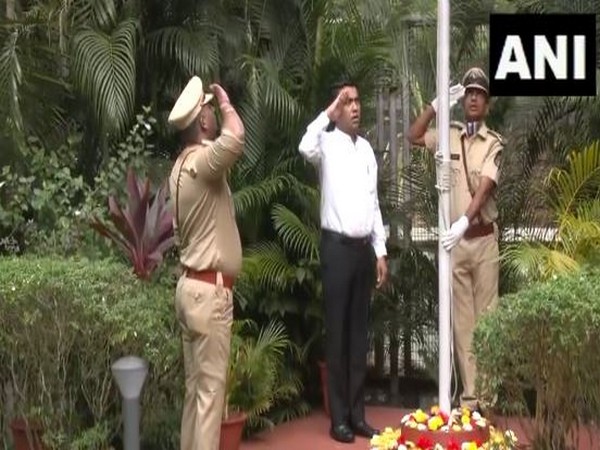 CM Pramod Sawant hoists the Tricolour on Goa Liberation Day. (ANI/Image)