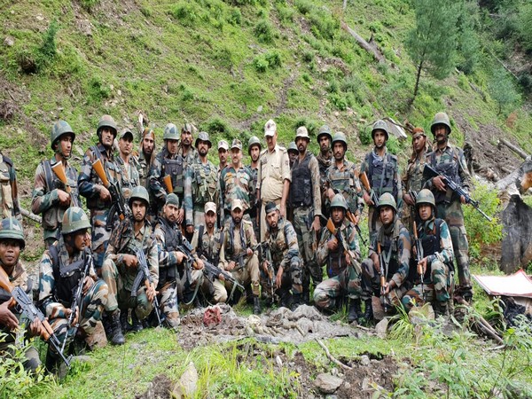 Security forces busted a militant hideout in Doda district on Sunday. Photo/ANI
