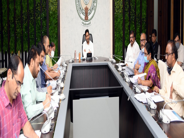 A meeting was held to review cause of the mysterious illness in Eluru. (Photo/ANI)