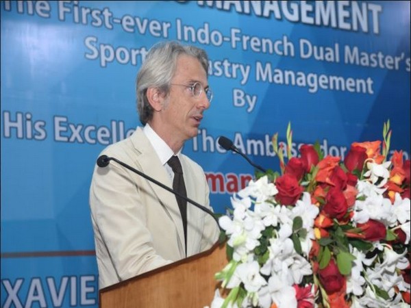 Ambassador of France to India, Emmanuel Lenain at Dual Degree Master's Programme in the sports industry management (ANI)