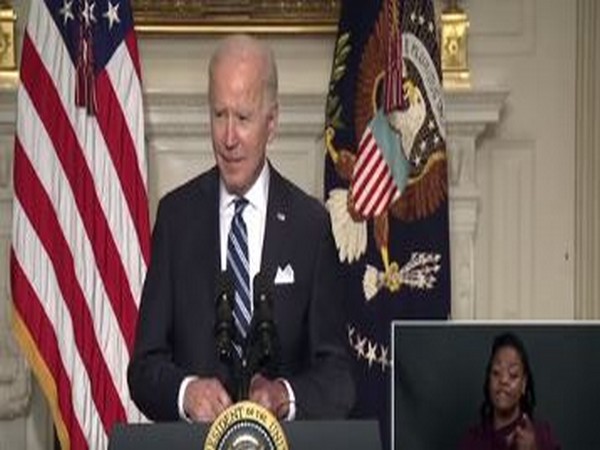 US President Joe Biden speaking at the press briefing on Wednesday. (Photo: Joe Biden Twitter)