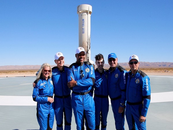 Crewmembers of Blue Origin's New Shepard rocket. (Photo Credit - Reuters)