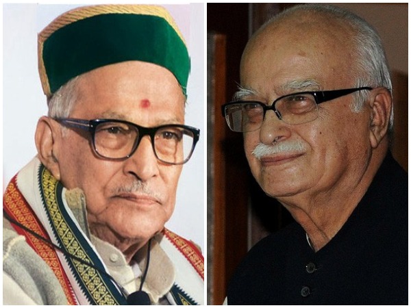 BJP leaders Murli Manohar Joshi, Lal Krishna Advani