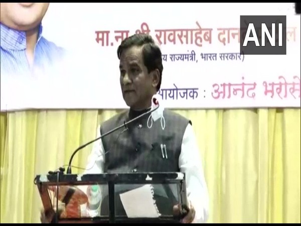 Union Minister and BJP leader Raosaheb Patil Danve during the campaigning for Legislative Council election in Parbhani on Monday. (Photo/ANI)