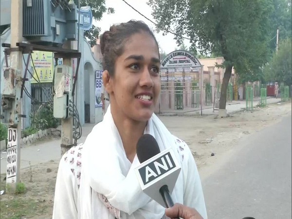 Babita Phogat speaking to ANI on Sunday.