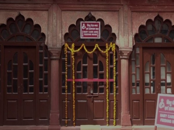 The baby feeding room which was innaugrated on Thursday in Red Fort in UP's Agra. Photo/ANI