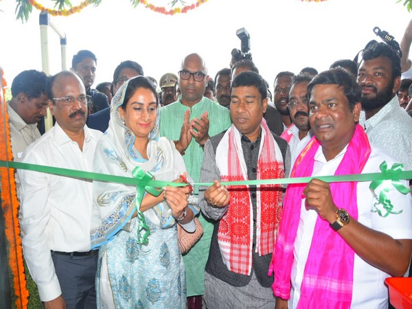 Union Minister Harsimrat Kaur Badal inaugurated the first mega food park at Nizamabad district of Telangana on Friday 