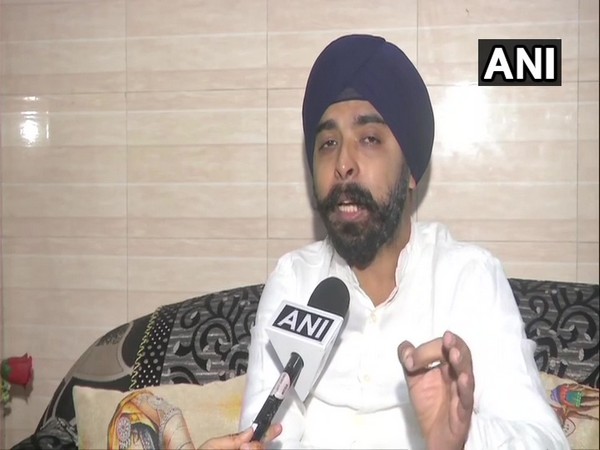 Tajinder Pal Singh Bagga speaking to ANI in New Delhi on Tuesday. Photo/ANI
