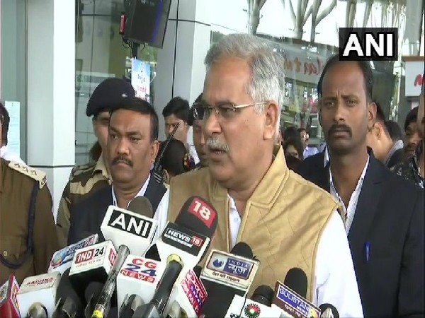 Chhattisgarh Chief Minister Bhupesh Baghel speaking to media in Raipur on Friday.