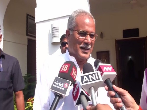 Chhattisgarh Chief Minister Bhupesh Baghel speaking to media in New Delhi on Wednesday. 