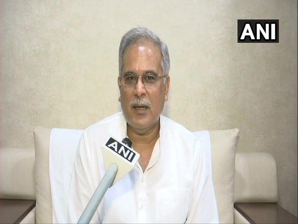 Chhattisgarh Chief Minister Bhupesh Baghel speaking to ANI on Saturday. 