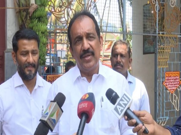 Congress' Lok Sabha MP Benny Behanan speaking to reporters on Thursday. (Photo/ANI)