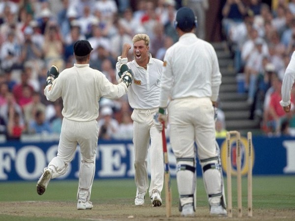 Australia spinner Shane Warne after bowling the ball of the century (Photo/ ICC Twitter)