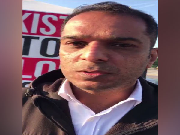 Yunus Baloch, a Baloch activist speaking to ANI in Geneva