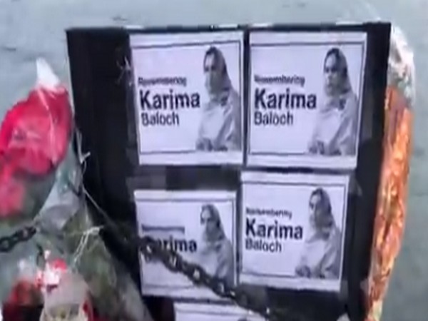 Family and friends of activist Karima Baloch held a vigil in Toronto. (Grab from a video posted by Canadain journalist Tarek Fatah on Twitter)  