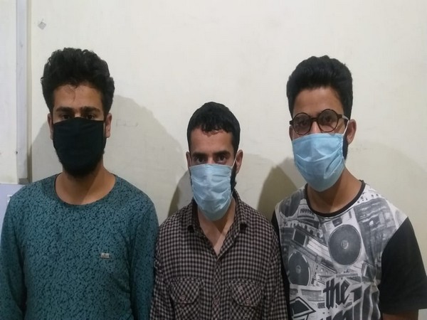 The three terrorist associates arrested by Banipora police.