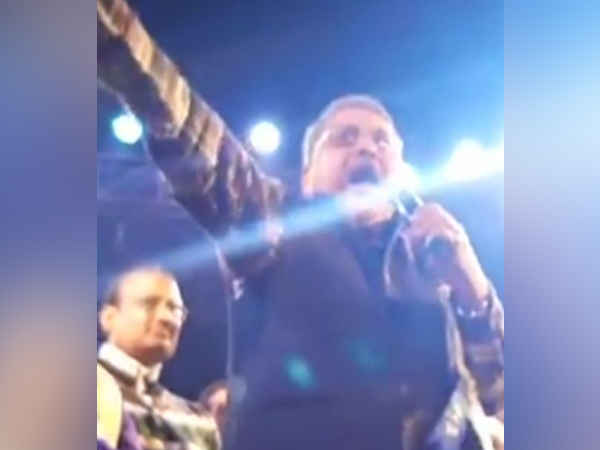 TMC MP Kalyan Banerjee addressing a gathering in Hooghly on Sunday 