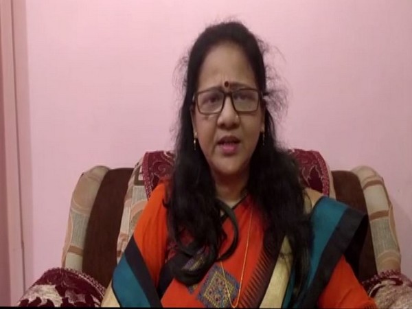 Sunita Bansal, member of Uttar Pradesh State Commission for Women speaking to ANI in Lucknow on Monday. (Photo/ANI)