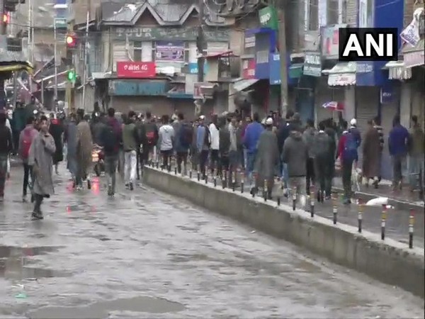 Visual from Main Chowk Baramulla on Saturday.