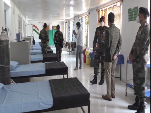 India Army sets up 20 bedded COVID hospital in Baramulla. (Photo/ ANI)