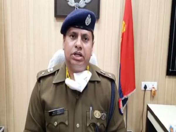 Superintendent of Police Hemraj Meena speaking to ANI in Basti on Monday. [Photo/ANI]